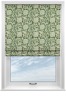 Land & Shore Rowallane, Green - Roman Blind